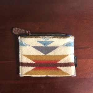 Pendleton wool change purse/wallet with southwest design